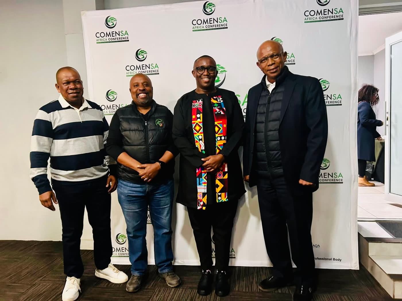 Rapula Modibane with delegates at the COMENSA Africa Conference