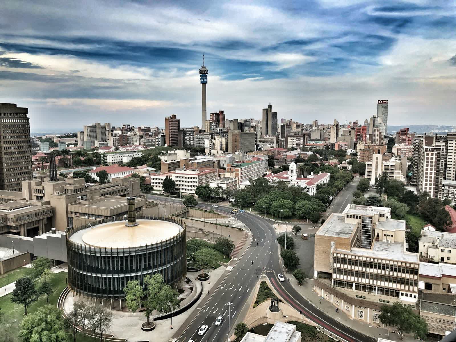 The Johannesburg skyline